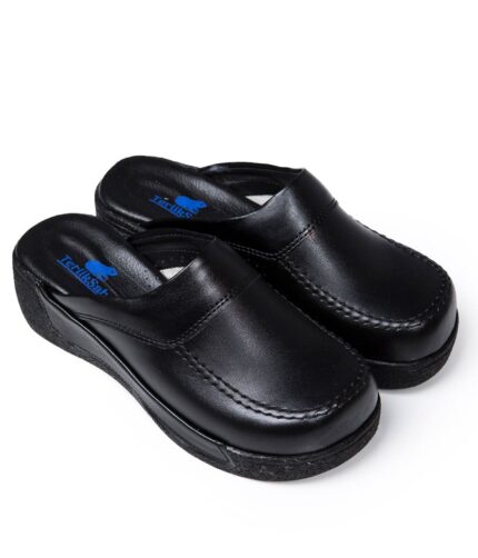 Terlik egészség és kényelmes COMFY X cipő - fekete papucs