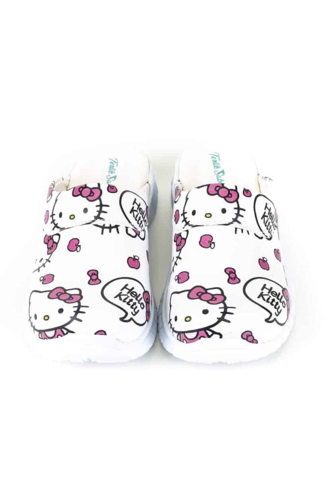 Terlik színes és orvosi COMFORTFLEX cipő – hello kitty papucs Fodrászoknak, kozmetikusoknak, szépségstúdióknak terlikpapucs.hu