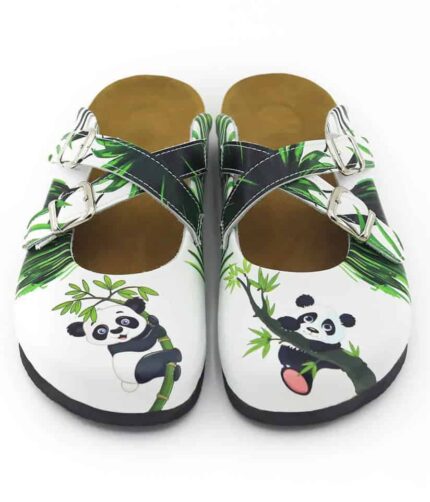 Terlik színes és orvosi parafa/EVA cipő cikcakk – papucs panda a fán Gyönyörű parafa papucs terlikpapucs.hu