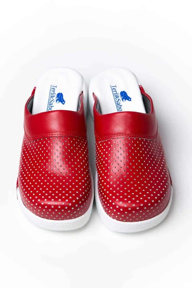 munkacipő Eredeti Comfy X papucs Terlik egészség színű COMFY X cipő – piros papucs 2