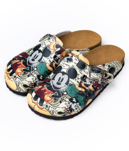 Terlik orto színű parafa/EVA cipő - Mickey mouse papucs