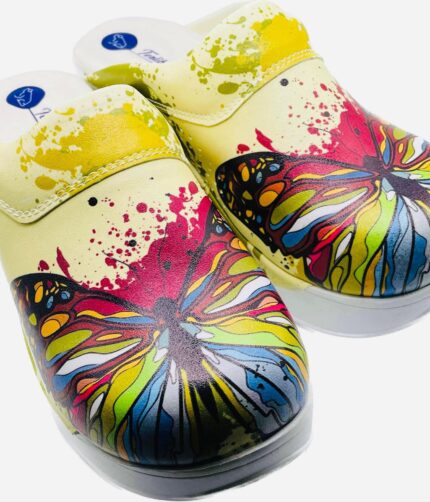 Terlik stílusos színes AIR cipő – lepke papucs Egyedi AIR és AIR LIGHTY papucsok terlikpapucs.hu